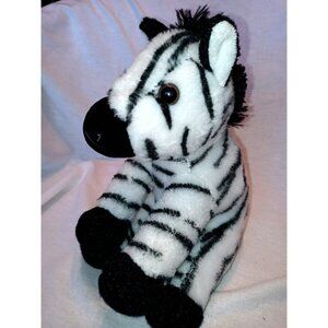 Aurora Destination Nation Zebra 9” Plush Stuffed Animal Jungle Safari B/W